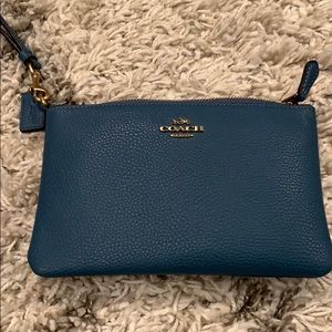 NWOT Authentic Coach wristlet, never used